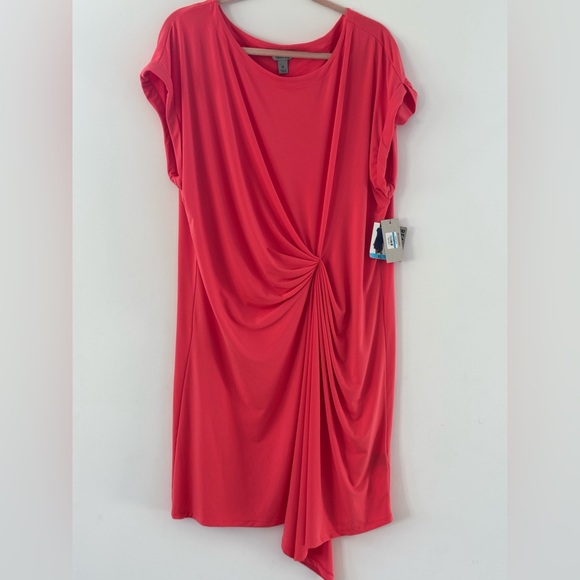 Reaction Kenneth Cole Dresses & Skirts - Bundle for $5🌞Kenneth Cole Reaction Coral Draped Dress